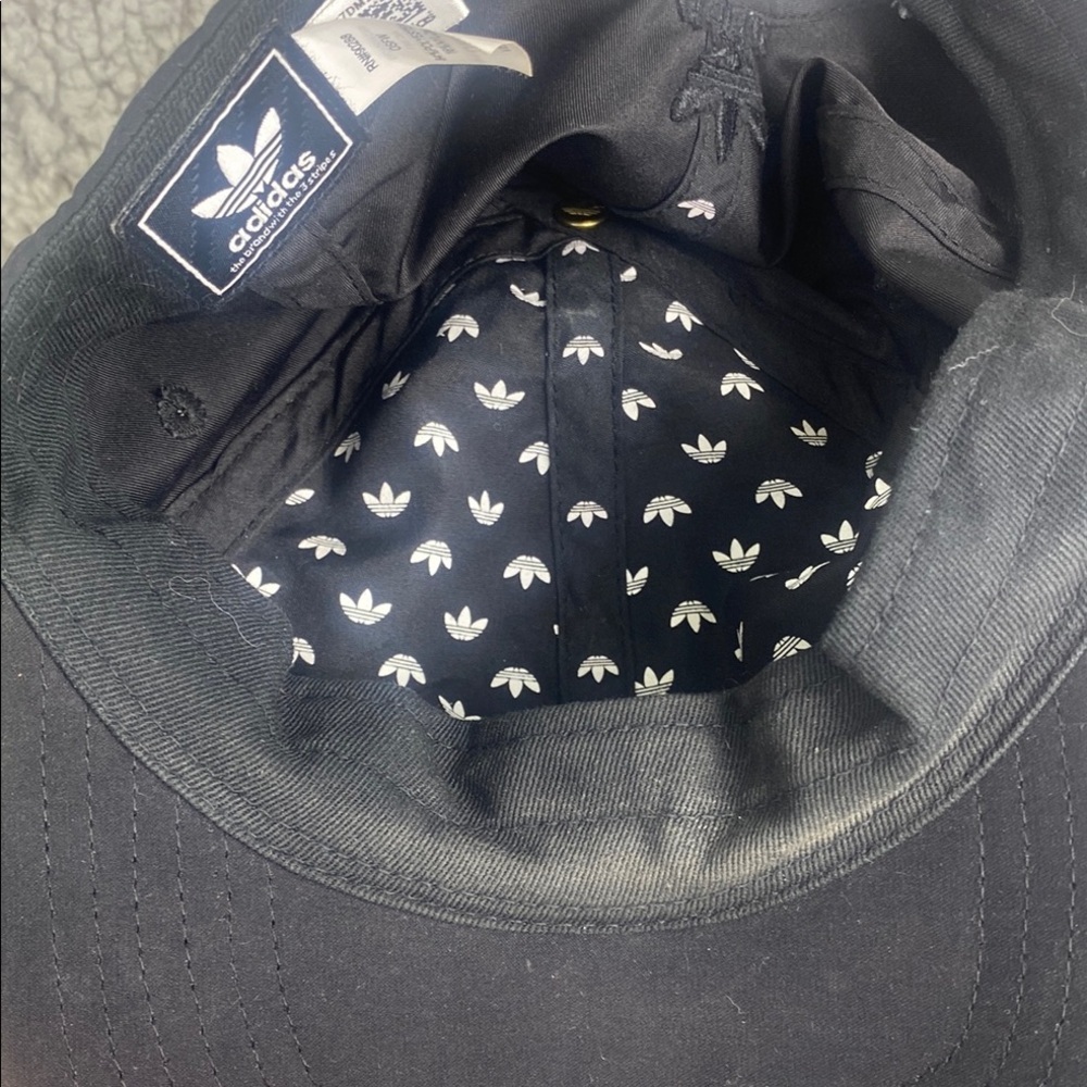 Adidas Black Trefoil Logo Hat - Picture 8 of 8